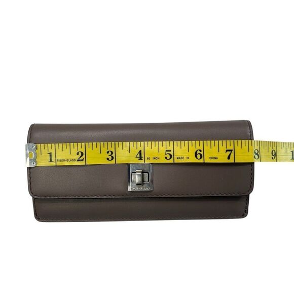 Michael Kors NWT Natalie Cinder Leather Flat Wallet With Silver-Tone Hardware - Picture 8 of 9